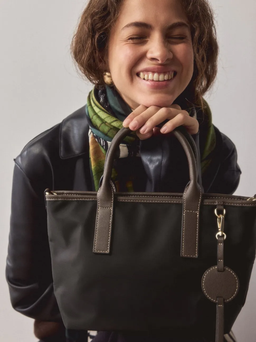 Noir - Sac à bandoulière en nylon