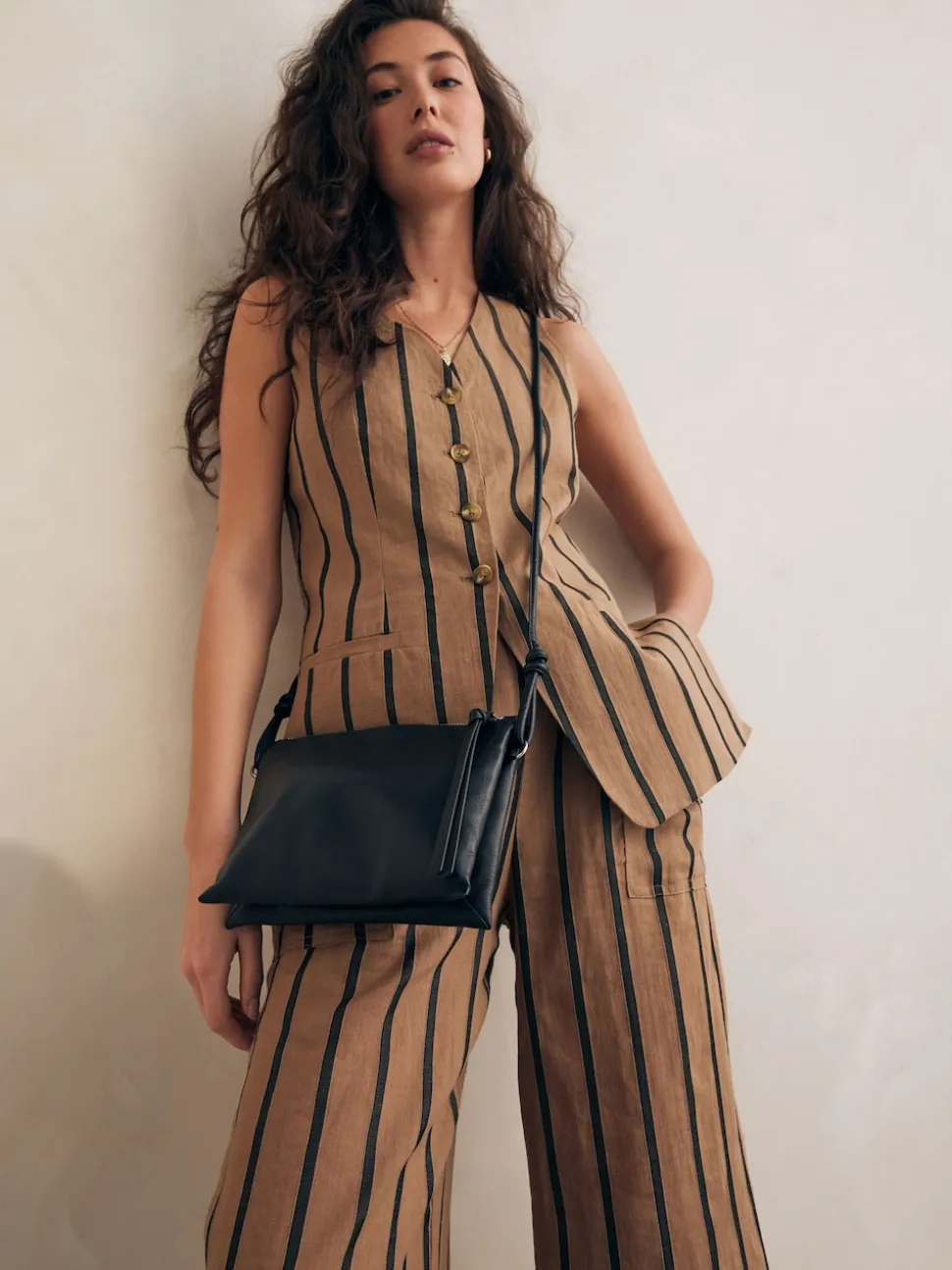 Noir - Sac à bandoulière en cuir