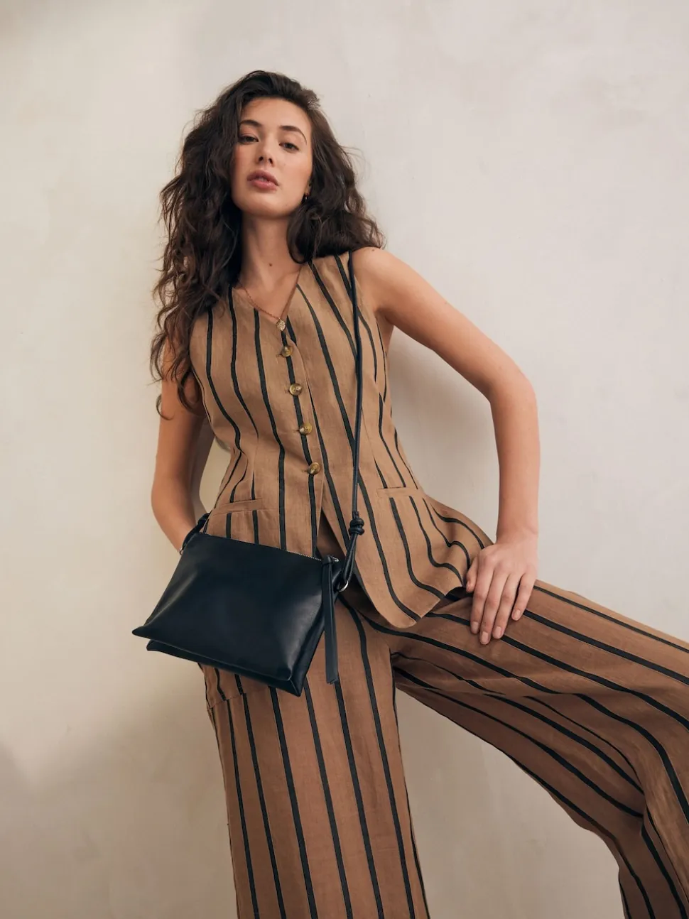 Noir - Sac à bandoulière en cuir