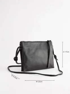 Noir - Sac à bandoulière en cuir