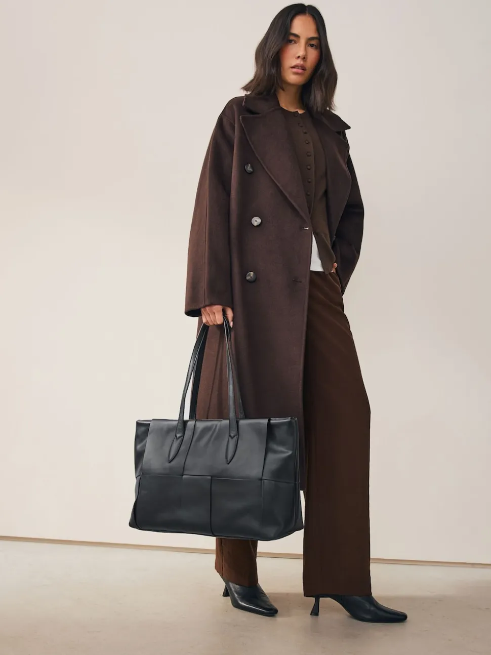 Noir - Sac à bandoulière tissé