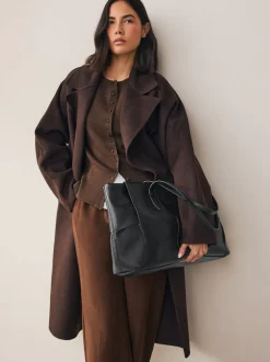 Noir - Sac à bandoulière tissé