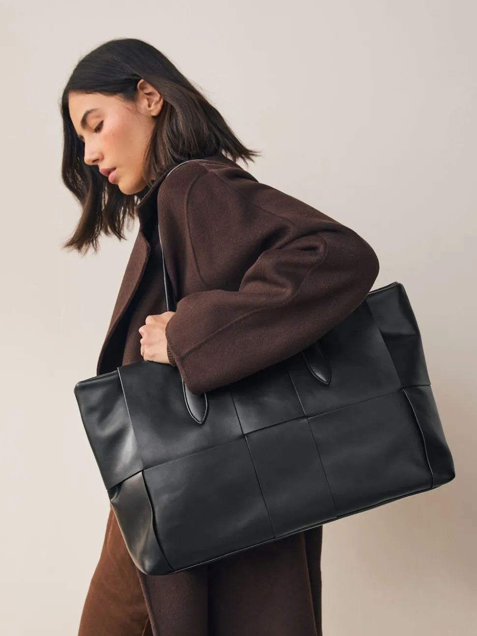 Noir - Sac à bandoulière tissé