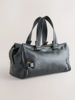 Noir - Sac à main à boucle Charm