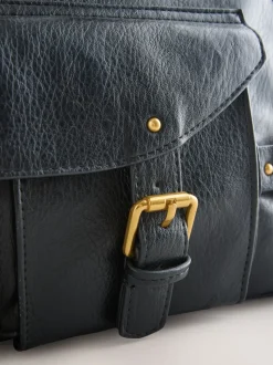 Noir - Sac à main à boucle Charm