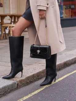 Noir - Sac bandoulière Lipsy chaîne moyenne