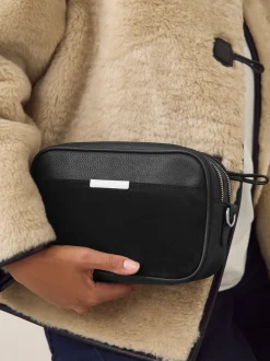 Noir - Sac d'appareil photo en cuir