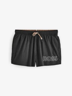 Noir - Short de bain BOSS Mooneye à logo