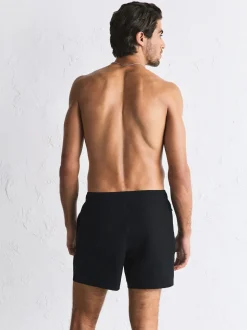 Noir - Short de bain Motion-Flex 5 pouces