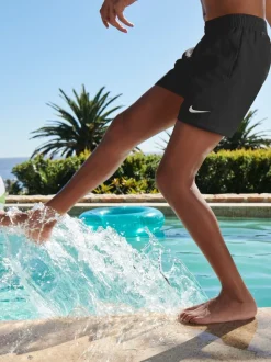 Noir - Short de bain Nike 4 Inch Volley