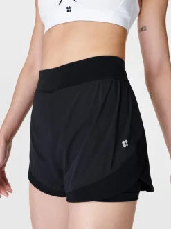 Noir - Short de course Betty Tempo en sueur
