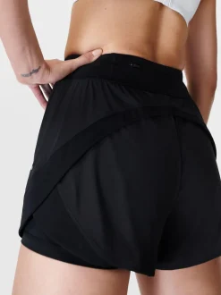 Noir - Short de course Betty Tempo en sueur