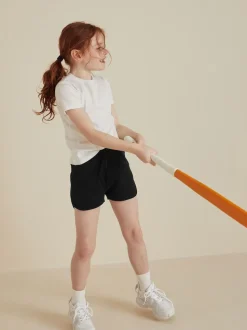 Noir - Short en jersey (3-16ans)