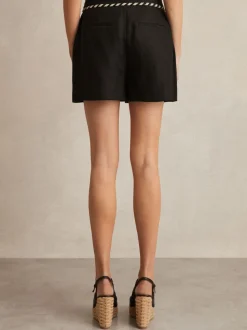 Noir - Short Reiss Fawn Lin Whipstitch Short