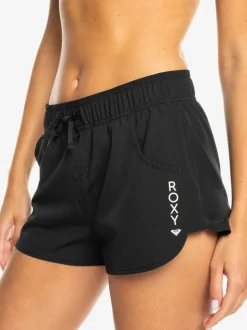 Noir - Short Roxy Wave 2 pouces avec logo