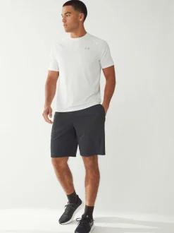 Noir - Short Under Armour en tissu technique à imprimé graphique