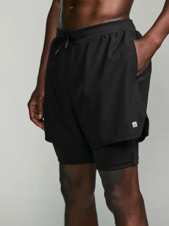 Noir - Shorts Active 2-en-1