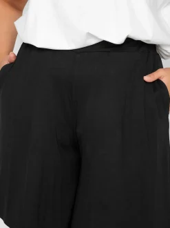 Noir - Shorts en jersey Yours Curve