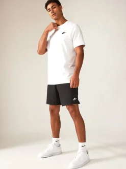 Noir - Shorts en maille Nike Club