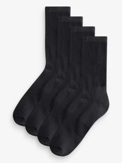 Noir - Signature Chaussettes de sport en modal 4 Lot