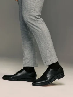 Noir - Signature Leather Sole Derby Chaussures