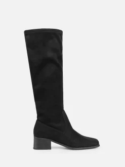 Noir - Simmi London Bottes stretch à talons hauts Xander