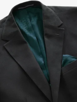 Noir - Skinny Fit (Skinny Fit) - Veste de costume texturée