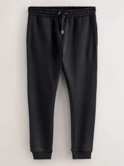 Noir - Skinny Fit (Skinny Fit) - Pantalon de Joggings en coupe ajustée à dos brosse