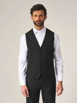 Noir - Skopes Madrid Regular Fit Suit Waistcoat (gilet de costume à coupe régulière)