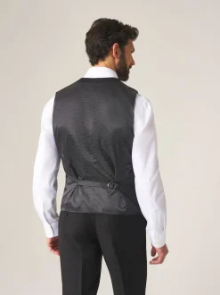 Noir - Skopes Madrid Regular Fit Suit Waistcoat (gilet de costume à coupe régulière)