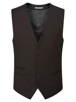 Noir - Skopes Madrid Regular Fit Suit Waistcoat (gilet de costume à coupe régulière)
