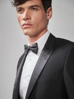 Noir - Slim Fit (Slim Fit) - Veste de smoking