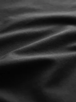 Noir - Slim Fit (Slim Fit) - T-shirt à col ras du cou en coton Signature SUPIMA®