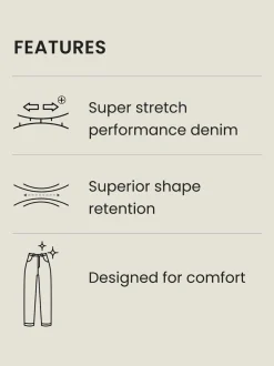 Noir - Slim Fit (Slim Fit) - Jean Motionflex