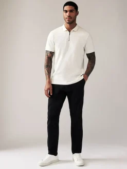 Noir - Slim Fit (Slim Fit) - Pantalon chino stretch