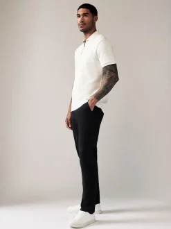 Noir - Slim Fit (Slim Fit) - Pantalon chino stretch