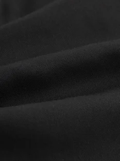 Noir - Slim Fit (Slim Fit) - Lot de 2 pantalons intelligents unis sur le devant