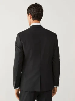 Noir - Slim Fit (Slim Fit) - Veste de costume Essential