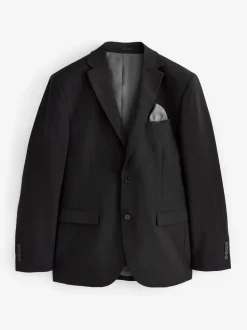 Noir - Slim Fit (Slim Fit) - Veste de costume Essential