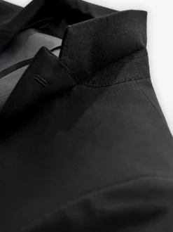 Noir - Slim Fit (Slim Fit) - Veste de costume Essential