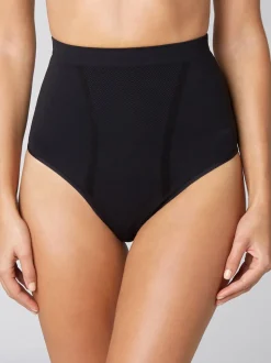 Noir - Slips gainants fermes sans coutures pour le contrôle du ventre