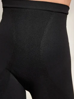 Noir - Slips gainants fermes sans coutures pour le contrôle du ventre