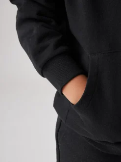 Noir - SmallSaints Oversized Underground Pullover Sweat-shirt à capuche