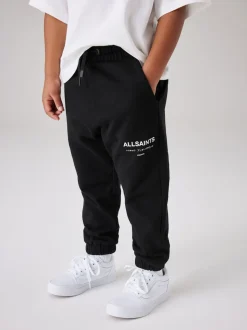 Noir - SmallSaints Pantalon de jogging Underground à poignets droits en 100% coton