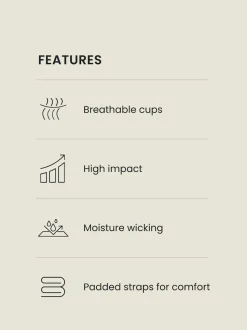 Noir - Soutien-gorge à armatures B-G Active Sports Impact élevé Dry Tech