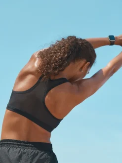 Noir - Soutien-gorge B-GG Active Sports Impact élevé Dry Tech zippé sur le devant