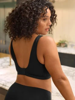 Noir - Soutien-gorge B-H Total Support Ultimate Comfort super doux sans rembourrage