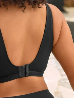 Noir - Soutien-gorge B-H Total Support Ultimate Comfort super doux sans rembourrage