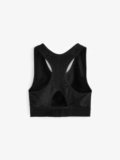 Noir - Soutien-gorge de sport Racer (7-16 ans)
