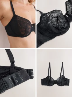 Noir - Soutien-gorge Premium en dentelle